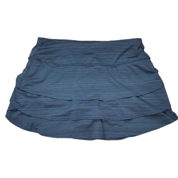 Athleta Gray Heather Layer Ruffle Skort - Picture 1 of 7